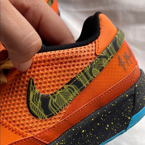 Nike JA 1 Brigit Mandarín and Blue Sneakers with Yellow Accents - Picture 8 of 14